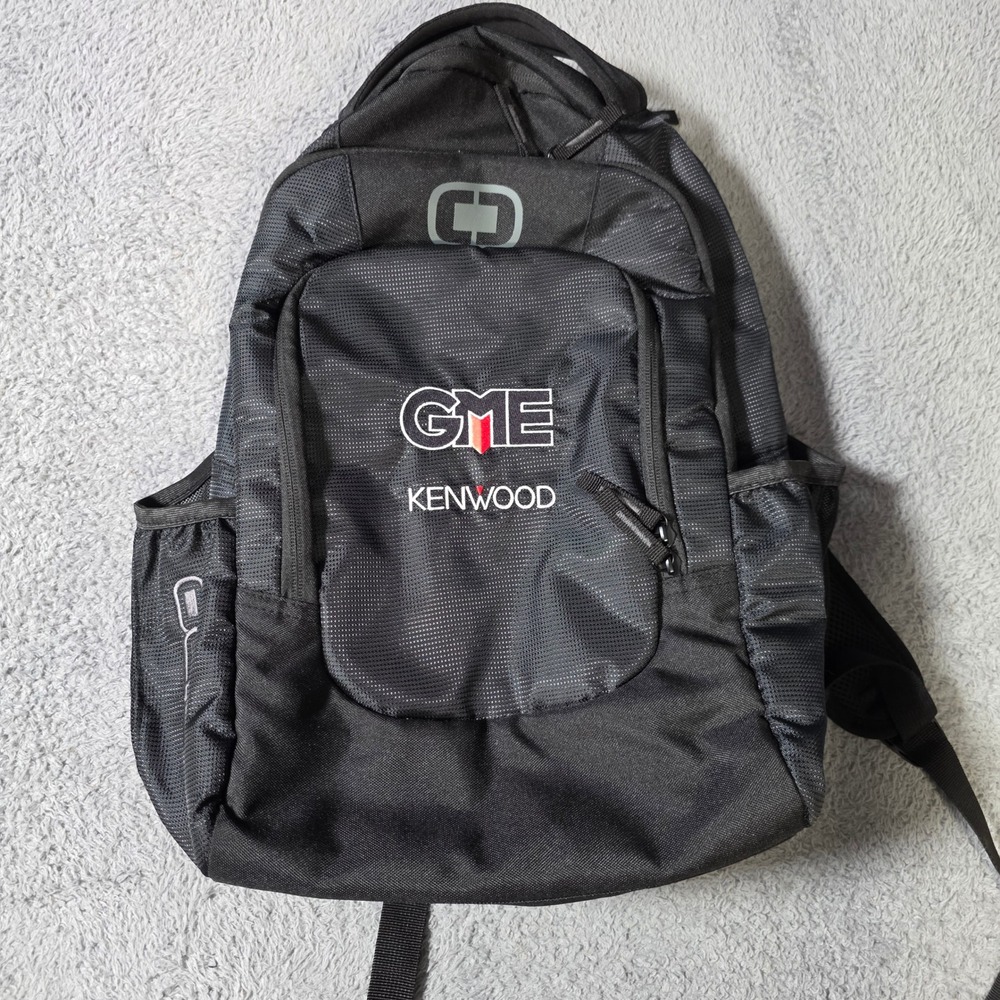 Ogio Laptop Backpack‎ Black GME Kenwood Embroidered Tech Travel Bag